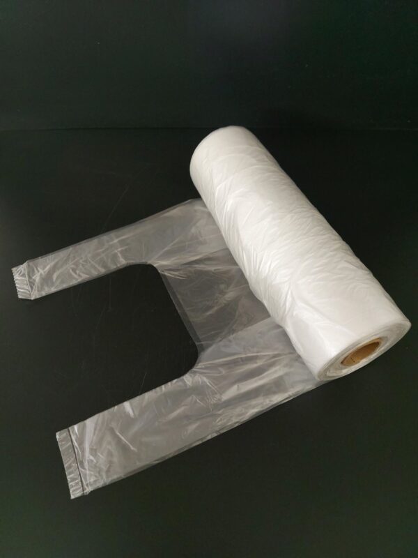 Tašky (sáčky) HDPE s ušima 5 kg, 8 mic