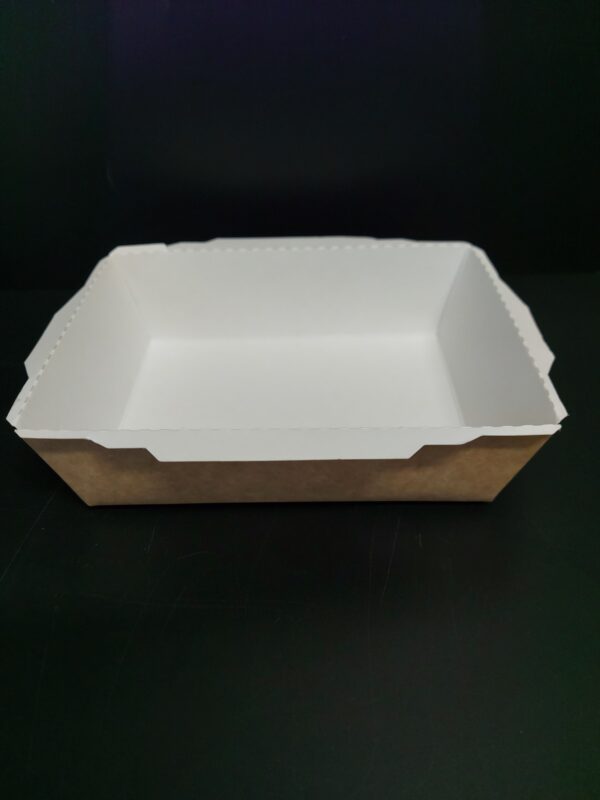 Box na salát Eko kraft 145x100x55 mm, vč. transparentního víčka - Obrázek 5