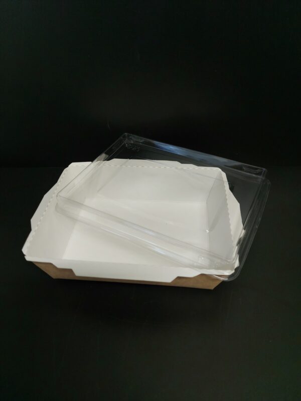 Box na salát Eko kraft 145x100x55 mm, vč. transparentního víčka - Obrázek 6