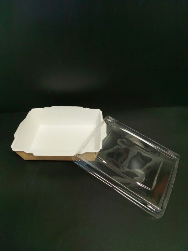 Box na salát Eko kraft 145x100x55 mm, vč. transparentního víčka - Obrázek 7