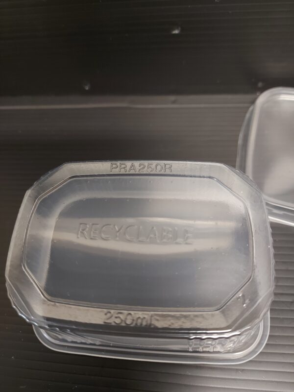 Miska PP transparentní 250 ml hranatá - Obrázek 3