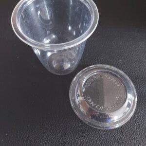 Plastový kelímek na dezert rPET 200 ml, průměr 76 mm, transparentní